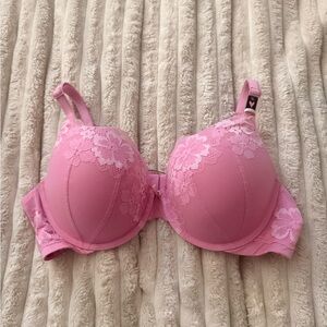 Victoria's Secret Pink Floral Lace Bra